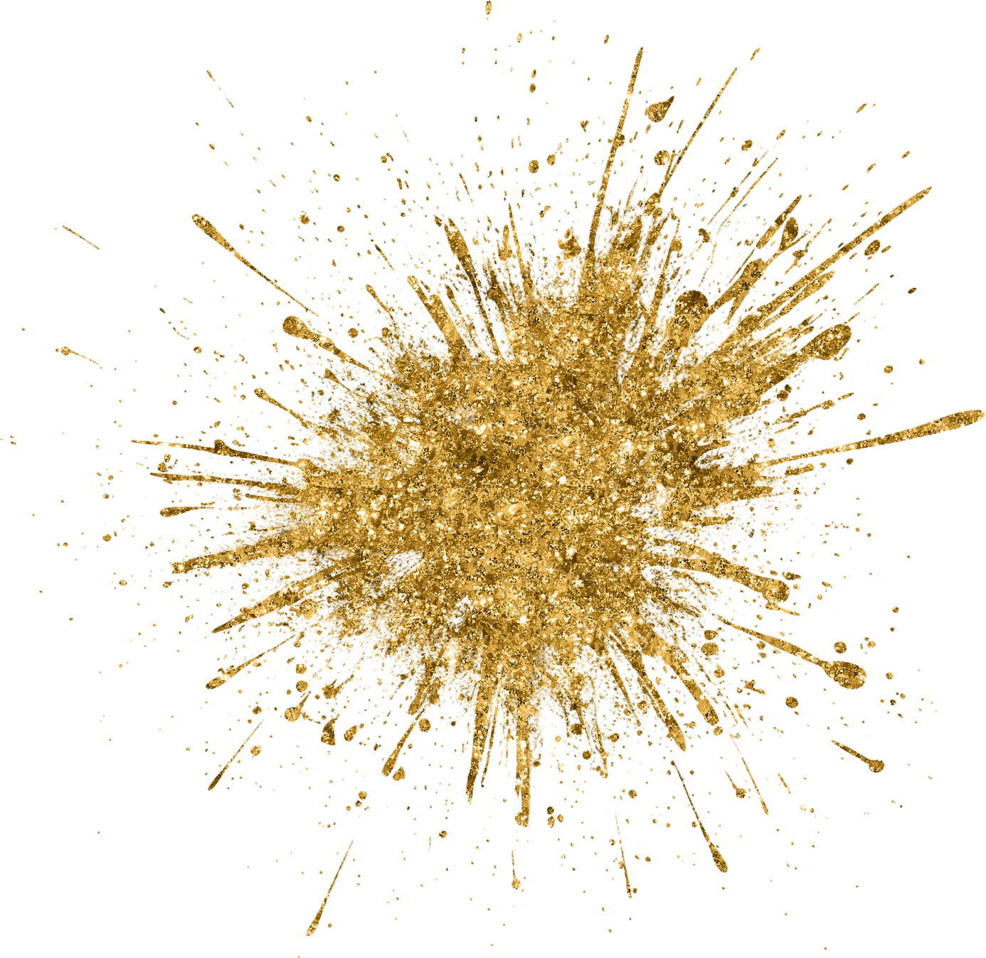 Gold Paint Splash Splatter